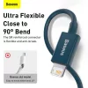 Baseus Superior USB töltőkábel, 2,4 A, 1 m, kék (CALYS-A03)