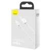 Baseus Superior USB-A - Lightning töltőkábel 1,5m fehér (CALYS-B02)