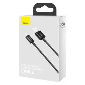   Baseus Superior USB-A - Lightning  töltőkábel 2 m fekete (CALYS-C01)