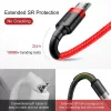 Baseus Cafule USB-Micro USB kábel 1m piros (CAMKLF-B09)