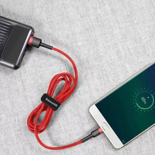 Baseus Cafule USB-Micro USB kábel 1m piros (CAMKLF-B09)