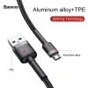 Baseus Cafule USB-A - MicroUSB kábel 2.4A, 1m fekete-szürke (CAMKLF-BG1)