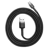 Baseus Cafule USB-A - MicroUSB kábel 2.4A, 1m fekete-szürke (CAMKLF-BG1)
