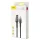 Baseus Cafule USB-A - USB-C kábel QC 3.0 1m fekete-szürke (CATKLF-PG1)