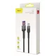 Baseus Cafule USB-A - USB-C kábel QC 3.0 1m fekete-szürke (CATKLF-PG1)