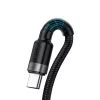 Baseus Cafule USB-A - USB-C kábel QC 3.0 1m fekete-szürke (CATKLF-PG1)