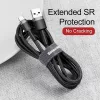 Baseus Cafule USB-A - USB-C töltőkábel  2A 3m szürke-fekete (CATKLF-UG1)