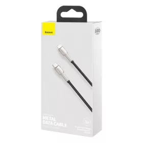   Baseus Cafule USB-C-Lightning töltőkábel, PD, 20W, 1m, fekete (CATLJK-A01)