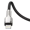 Baseus Cafule USB-C-Lightning töltőkábel, PD, 20W, 1m, fekete (CATLJK-A01)
