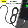 Baseus Cafule USB-C-Lightning töltőkábel, PD, 20W, 1m, fekete (CATLJK-A01)