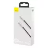 Baseus Cafule USB-C Lightning töltőkábel, PD, 20 W, 2m, fekete (CATLJK-B01)