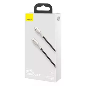  Baseus Cafule USB-C Lightning töltőkábel, PD, 20 W, 2m, fekete (CATLJK-B01)