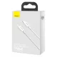 Baseus Superior USB-C - Lightning töltőkábel 20W PD 1 m fehér (CATLYS-A02 )