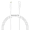 Baseus Superior USB-C - Lightning töltőkábel 20W PD 1 m fehér (CATLYS-A02 )