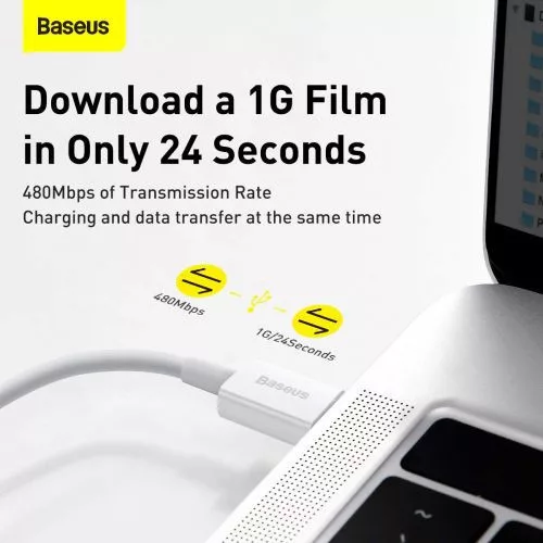 Baseus Superior USB-C - Lightning töltőkábel 20W PD 1 m fehér (CATLYS-A02 )