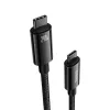 Baseus Tungsten Gold USB-C - USB-C kábel 240W, 3m fekete (CAWJ040201)