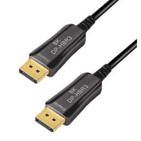 Logilink DisplayPort kábel, DP/M-DP/M, 8K/60 Hz, AOC, 50 m