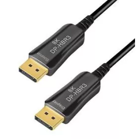 Logilink DisplayPort kábel, DP/M-DP/M, 8K/60 Hz, AOC, 50 m