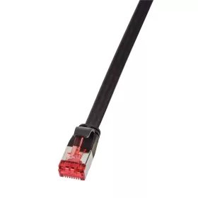   RJ45 Hálózat Csatlakozókábel CAT 6 U/FTP 2.00 m Fekete Aranyozatt érintkező LogiLink