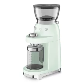   SMEG CGF03PGEU elektromos kávédaráló 15 őrlési fokozattal 50's Style Retro design , Pasztellzöld