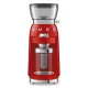 SMEG CGF03RDEU elektromos kávédaráló 15 őrlési fokozattal 50's Style Retro design , Piros