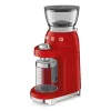 SMEG CGF03RDEU elektromos kávédaráló 15 őrlési fokozattal 50's Style Retro design , Piros