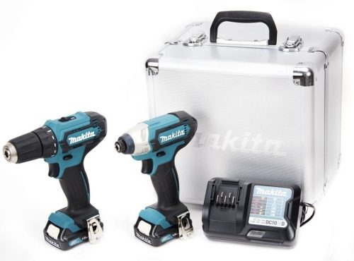 Makita CLX224X Akkus szett DF333DZ+TD110DZ Li-ion CXT 12V (2x1,5Ah+DC10WD+alumínium tok)