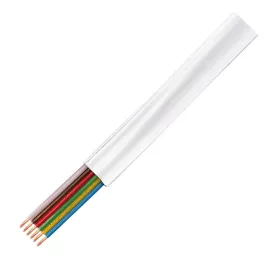   Logilink Telefon kábel, lapos, 6 eres, CCA, 6x 0,12 mm, fehér, 100 m