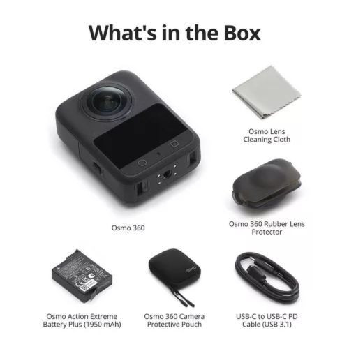 DJI Action Camera Osmo 360 Standard Combo Black EU (CP.OS.00000441.04)