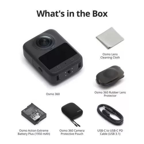 DJI Action Camera Osmo 360 Standard Combo Black EU (CP.OS.00000441.04)