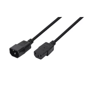   Logilink tápkábel hosszabbító IEC C14 - IEC C13 fekete 1,8m (CP091)