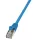 RJ45 Hálózati csatlakozókábel, CAT 5e F/UTP [1x RJ45 dugó - 1x RJ45 dugó] 5 m, kék LogiLink