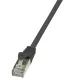 LogiLink F/UTP patch kábel Cat.5e 7.5m fekete  (CP1083S)