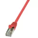 LogiLink Patch kábel Econline, Cat.5e, F/UTP, piros, 7,5 m
