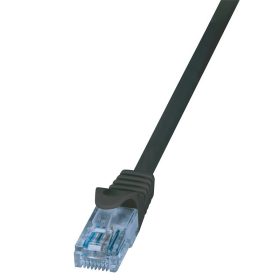   Logilink Cat.6A U/UTP patch kábel Econline 10m fekete (CP3093U)