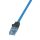 Logilink Prémium patch kábel, Cat.6A, U/UTP, 10G/PoE/HDBT, kék, 5 m