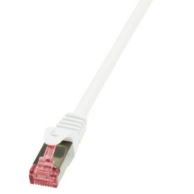   RJ45 Hálózati csatlakozókábel, CAT 6 S/FTP [1x RJ45 dugó - 1x RJ45 dugó] 0,25 m, fehér LogiLink