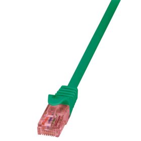   RJ45 Hálózati csatlakozókábel, lángálló, CAT 6 U/UTP [1x RJ45 dugó - 1x RJ45 dugó] 1 m, zöld LogiLink