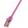 LogiLink S/FTP PIMF patch kábel CAT6 1m pink  (CQ2039S)