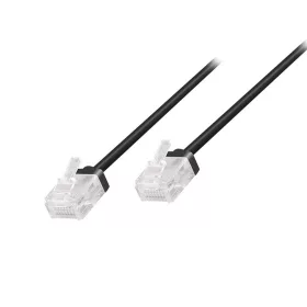 Logilink Cat.6A Slim High-Flex patch kábel fekete 0,30 m