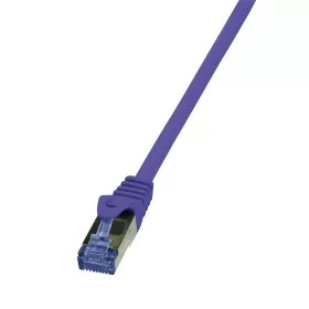   RJ45 Hálózat Csatlakozókábel CAT 6A S/FTP 0.50 m Viola Lángálló, Halogénmentes, Védővel LogiLink