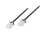 Logilink Cat.6A Slim High-Flex patch kábel fekete 3,00 m