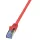 RJ45 Hálózati csatlakozókábel, CAT 6A S/FTP [1x RJ45 dugó - 1x RJ45 dugó] 3 m, piros LogiLink