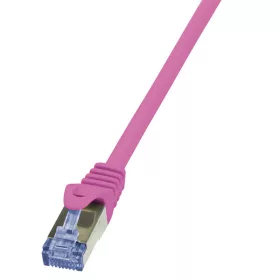   LogiLink Patch kábel PrimeLine, Cat.6A, S/FTP, rózsaszín, 3 m