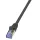 RJ45 Hálózati csatlakozókábel, CAT 6A S/FTP [1x RJ45 dugó - 1x RJ45 dugó] 5 m, fekete LogiLink