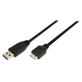 LogiLink CU0026 USB 3.0 A típus - B típus Micro kábel 1m