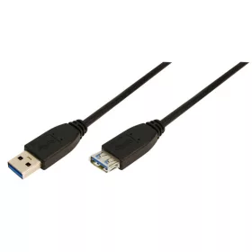   LogiLink USB 3.0 Hosszabbító kábel TypeA->TypeA, fekete 2m (CU0042)