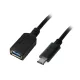 LogiLink USB 3.1 Gen1 USB C típus apa - A típus anya adapter kábel (CU0098)