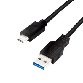   Logilink USB 3.2 Gen1 Type-C kábel C/M-USB-A/M fekete 0,15m (CU0166)