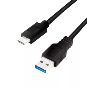   Logilink USB 3.2 Gen1 Type-C kábel C/M-USB-A/M fekete 3m (CU0171)